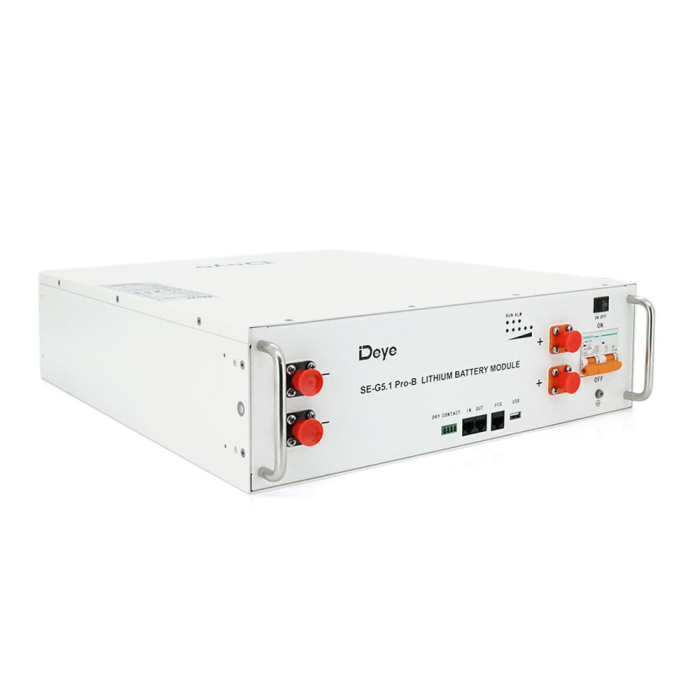 Аккумуляторная батарея Deye LiFePO4 SE-G5.1 Pro-B 51,2V 100AH, 5,12kW BMS50A@16S до 32 parallel CAN/RS485, IP21, 6000Cycles, (445*133*540),45kg Аккумуляторная батарея Deye LiFePO4 SE-G5.1 Pro-B 51,2V 100AH, 5,12kW BMS50A@16S до 32 parallel CAN/RS485, IP21, 6000Cycles, (445*133*540),45kg