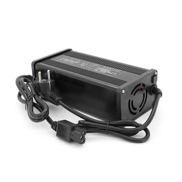 Зарядний пристрій для акумуляторів LiFePo4 72V(87,6V),24S,12A,штекер Triangle plug (T-tipe/IEC/C13 N+L-), з індикацією,BOX