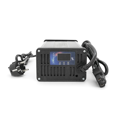 Зарядний пристрій для акумуляторів LiFePo4 72V(87,6V),24S,12A,штекер Triangle plug (T-tipe/IEC/C13 N+L-), з індикацією,BOX