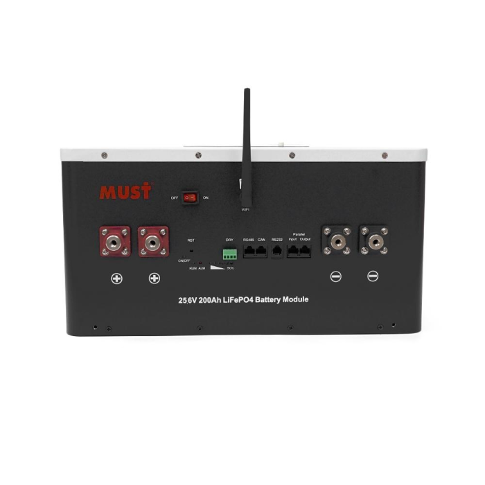 Аккумуляторная батарея Must LiFePO4 LP16-24200 25.6V 200Ah, 5,12kWh, BMS100A@8S, CAN2.0/RS232/RS485, 6000 cycles, 486x442x250,44kg-copy Аккумуляторная батарея Must LiFePO4 LP16-24200 25.6V 200Ah, 5,12kWh, BMS100A@8S, CAN2.0/RS232/RS485, 6000 cycles, 486x442x250,44kg-copy