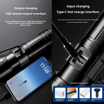Фонарь YEMAO YM-G32 TG, 1x38650, ЗУ Type-C, zoom