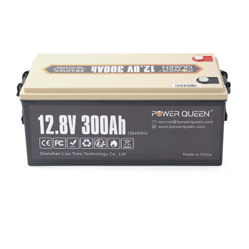 Акумулятор LiFePO4 Power Queen 12.8 V 300Ah, 3840Wh, BMS 200A, 522*240*218 мм