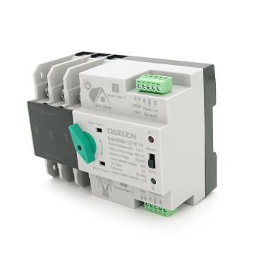 Автомат ввода резерва (АВР) двухполюсный OSGQ8-125/3P PV, 230V/125A на DIN-рейку для солнечных систем