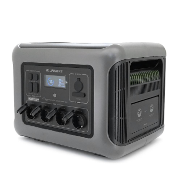 Power station ALLPOWERS R2500 APP Control, Wi-Fi, Bluetooth, 2500W, 2016Wh LiFePO4 3500Cycles, MPPT 1000w max, CAR port, DC12/24V, 4хAC 220V, 2xUSB-TY