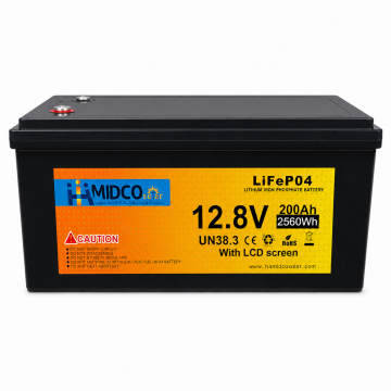 Комплект резервного живлення MUST PV18-2012 ECO 2000W HAMIDCO Solar LiFePO4 12,8V 200Ah 2,56kWh