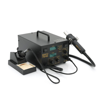 Паяльная станция BAKKU BK-701B цифровая индикация, фен, паяльник (335*280*200) 4,29 кг