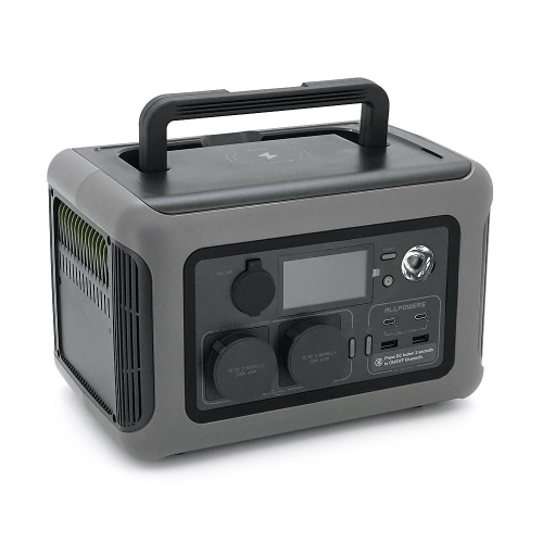 Power station ALLPOWERS R600 APP Control, 600W, 299Wh LiFePO4 3500Cycles, MPPT 300w max, CAR port, DC12/24V, 2xAC 220V, 2xUSB-TYPE-C 100W, 2xUSB-