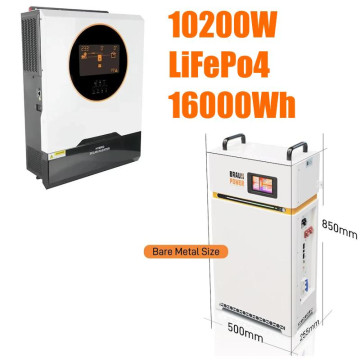 Комплект резервного живлення SKE PH21-10.2K 10.2kW + LiFePO4 Braun Power CK48300 51.2V 314Ah 16kWh Smart Wi-Fi
