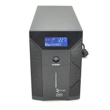 ИБП Ritar  RTM3000 (1800W) Proxima-D, AVR, 3st, 3xSCHUKO socket, 4x12V9Ah, metal Case Q1 (400*145*210)