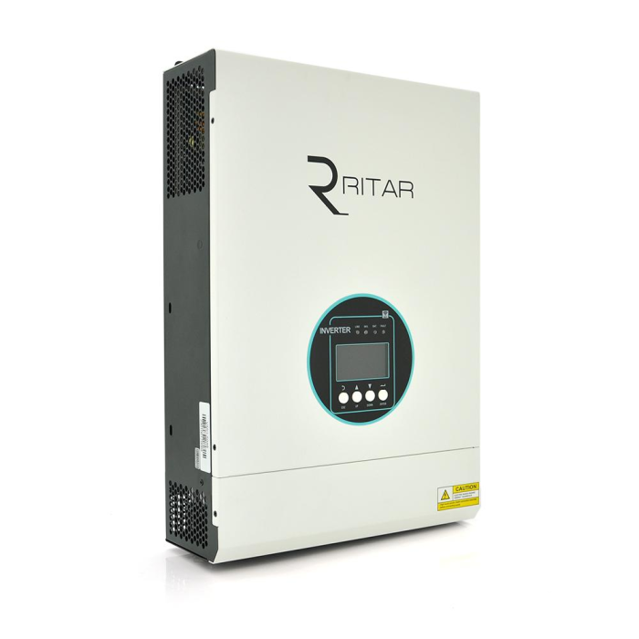 Гібридний інвертор RITAR RTSVMH-MPPT-5048, 5000W, 48V, 160-275V, MPPT (80А, 120-430 Vdc)Parallel Гібридний інвертор RITAR RTSVMH-MPPT-5048, 5000W, 48V, 160-275V, MPPT (80А, 120-430 Vdc)Parallel