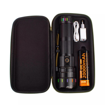 Дальнобойный фонарь YEMAO YM-G646, 4000LM, аккумулятор 451350 (20000 mAh), чехол, блок питания