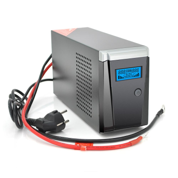 ИБП с правильной синусоидой RITAR RTSW-500 LCD (300Вт),12В, под внешний АКБ, Q4  (320*132*210) 4,2 кг (260*85*140)