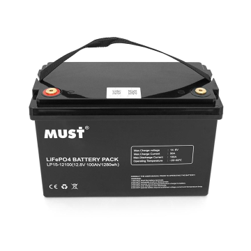 Аккумуляторная батарея Must LiFePO4 LP15-12100 12,8V 100Ah, 1,28kWh, BMS50A@4S, 6000 cycles, 339x185x218, 12kg