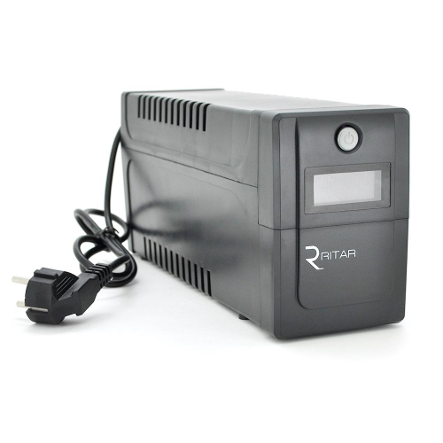 ИБП Ritar RTP800 (480W) Proxima-D, LCD, AVR, 3st, 2xSCHUKO socket, 1x12V9Ah, plastik Case ( 370*145* 225 ) 5,9 кг Q4