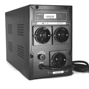 ИБП Ritar  RTM1000 (600W) Proxima-D, LCD, AVR, 3st, 3xSCHUKO socket, 2x12V7Ah, metal Case (350х120х190)- Q2