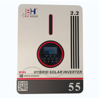 Гибридный инвертор BIG HOUSE SP-2200, 2200VA, 1800W, 12V, ток заряда 60A, MPPT (80А, 55-450 Vdc), 290х367х111