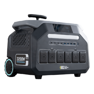 Портативна зарядна станція P3200, 3200W/2048Wh LiFePO₄, MPPT 1000W max, 2xDC5521-12V-8A, CarPort-12V-10A, 4xAC230V, 4xUSB-A-15W, 4xUSB