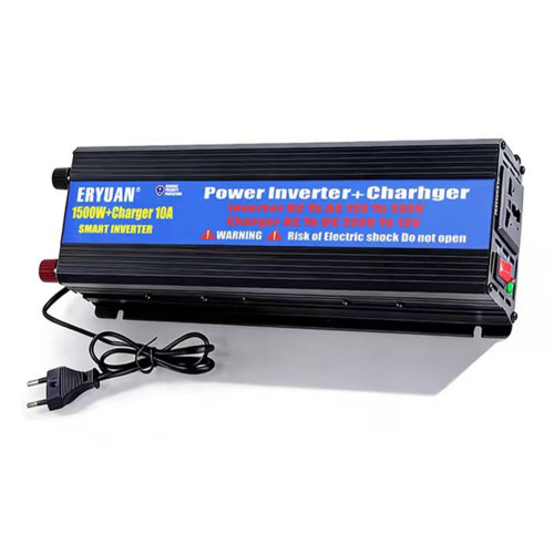 Преобразователь напряжения ERYUAN 1500W + CHARGER 10A 12V→220V ERYUAN