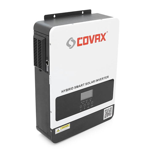 Гибридный инвертор COVAX CV-PS-2200-12V, 2200VA\1800W, 12V, ток заряда 0-60A, 170-280V, MPPT (80А, 55-450 Vdc), 405*286*98mm. 4.5kg