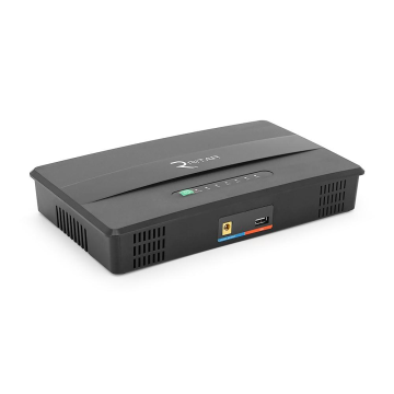 ИБП Green Wave-Ritar EcoPlus8100L-100W для роутеров/коммутаторов/PON/POE, 5V/USB-2A, 12V/8A, 19V/5A, (16000mAh), Black, BOX, Q10