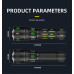 Фонарь YEMAO YM-G66Y TG 30W, 1x32850, Power Bank, ЗУ Type-C, zoom