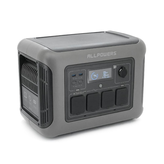 Power station ALLPOWERS R1500 LITE APP Control, Wi-Fi, Bluetooth, 1600W, 1056Wh LiFePO4 3500Cycles, MPPT 650w max, CAR, DC12/24V, 4хAC 220V, 2xUSB-TYP Power station ALLPOWERS R1500 LITE APP Control, Wi-Fi, Bluetooth, 1600W, 1056Wh LiFePO4 3500Cycles, MPPT 650w max, CAR, DC12/24V, 4хAC 220V, 2xUSB-TYP