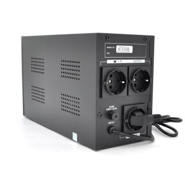 ИБП Ritar  RTM1200 (720W) Proxima-D, LCD, AVR, 3st, 3xSCHUKO socket, 2x12V7.5Ah, metal Case (350х120х190)- Q2