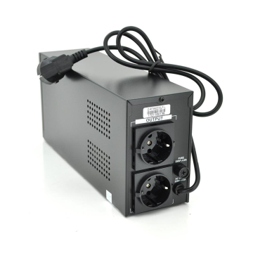 ИБП Ritar  E-RTM600 (360W) ELF-L, LED, AVR, 2st, 2xSCHUKO socket, 1x12V7Ah, metal Case  Q4 (310*85*140)