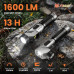 Тактический фонарь YEMAO YM-F303X, 1600LM, аккумуляторы 2x21700 (2x5000 mAh), поворотная голова
