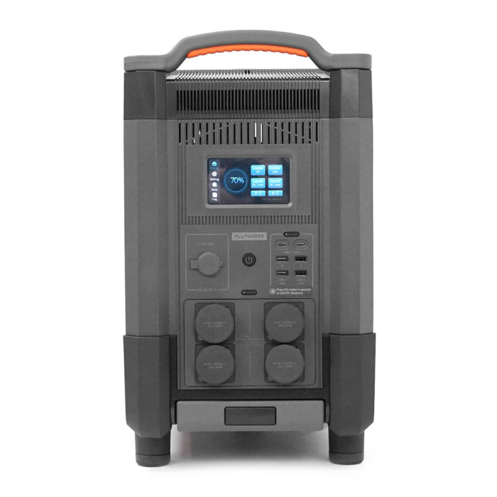 Power station ALLPOWERS R4000 APP Control, Wi-Fi, Bluetooth, 4000W, 3456Wh LiFePO4 3500Cycles, MPPT 3000w max, CAR port, DC12/24V, 4хAC 220V, 2xUSB Power station ALLPOWERS R4000 APP Control, Wi-Fi, Bluetooth, 4000W, 3456Wh LiFePO4 3500Cycles, MPPT 3000w max, CAR port, DC12/24V, 4хAC 220V, 2xUSB