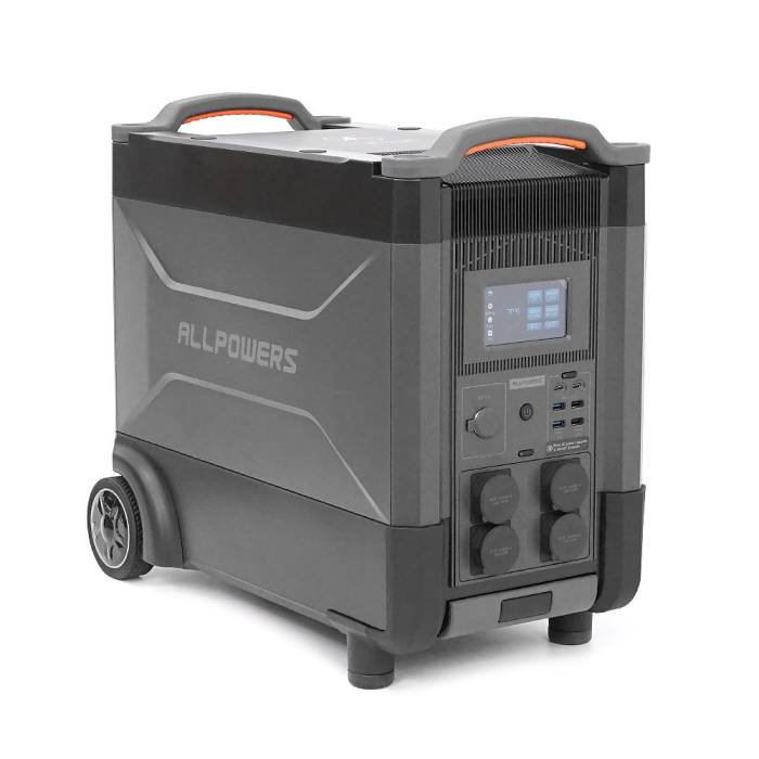 Power station ALLPOWERS R4000 APP Control, Wi-Fi, Bluetooth, 4000W, 3456Wh LiFePO4 3500Cycles, MPPT 3000w max, CAR port, DC12/24V, 4хAC 220V, 2xUSB Power station ALLPOWERS R4000 APP Control, Wi-Fi, Bluetooth, 4000W, 3456Wh LiFePO4 3500Cycles, MPPT 3000w max, CAR port, DC12/24V, 4хAC 220V, 2xUSB