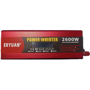 Перетворювач із чистою синусоїдою AC/DC 12v та вольтметром на 2600W Автомобільний перетворювач 12 – 220 Вт