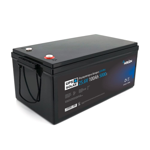 Літій-залізо-фосфатний акумулятор Merlion LiFePO4 25.6V 100AH (8S2P/BMS-100A), (522x238x225), 19kg до 5000 циклів