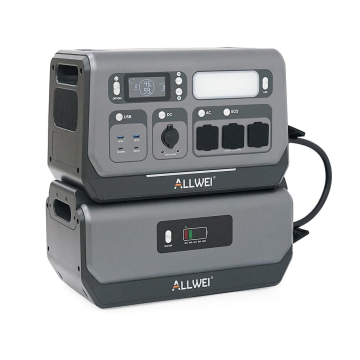 Портативна зарядна станція ALLWEI SGR-PPS2400-2PRO+BAT, 2400W/4096Wh LiFePO₄, MPPT 500W max ХТ60/12 – 60 В/10 А, 2xDC5521-12V-12A, CarPort-12