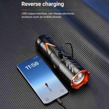 Фонарь YEMAO YM-G531 TG 30W, 1x40700, Power Bank, ЗУ Type-C, zoom, защита от комаров