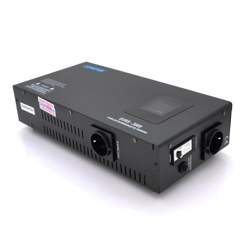 Стабилизатор напряжения релейный Conter SVR-3000VA/2250W однофазный, напольного монтажа, LED дисплей, DC150-270V, AC230±8%, 2*Shuko, Q4