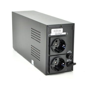 ДБЖ Ritar E-RTM800 (480W) ELF-D, LCD, AVR, 2st, 2xSCHUKO socket, 1x12V9Ah, метал Case Q4 (370*130*210) 5,8кг (310*85*140)
