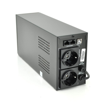 ИБП Ritar  E-RTM600L-U (360W) ELF-L, LED, AVR, 2st, USB, 2xSCHUKO socket, 1x12V7Ah, metal Case Q4 (370*130*210) 4,8 кг (310*85*140)