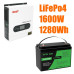 Комплект резервного живлення LiFePO4 1280 Wh + Інвертор MUST PV1800-2012 ECO, 2000VA/1600W