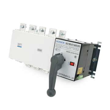 Автомат ввода резерва (АВР) четырехполюсный GCQ4P630A, 220V/630A, Отключающая способность KA:6, Винтовая фиксация, 443*273*265мм