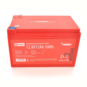 Літій-залізо-фосфатний акумулятор Merlion LiFePO4 12.8V 12AH (4S2P/BMS-15A), (151x99x99), 1,29kg для електротранспорту, 5000 циклів, Q12