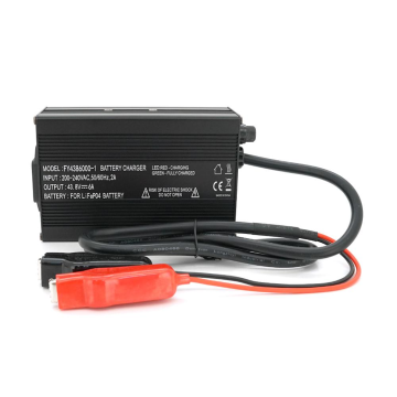 Зарядний пристрій для акумуляторів LiFePo4 36V(43.8V),12S,6A,крокодили,135x90x50mm