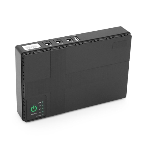 ИБП UPS-36W DC1036P для роутеров/коммутаторов/PON/POE-430, 5/9/12V, 1A/2А, 12000мAh, Black, BOX