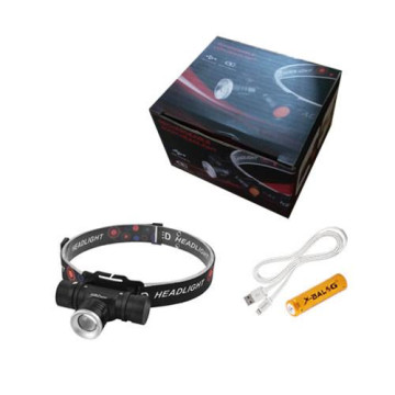 Ліхтар налобний Police 5808-T6, 1x18650, zoom, ЗУ microUSB, 1 режим, Box оптом