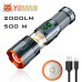 Тактический фонарь YEMAO YM-G520, 2500LM, аккумулятор 40700 (9000 mAh), функция лампы
