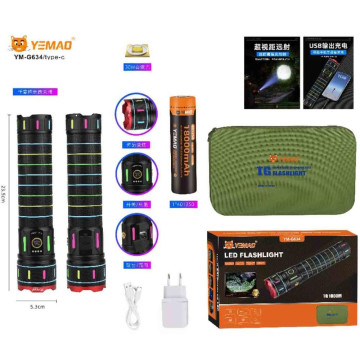 Фонарь YEMAO YM-G634 TG 30W, 1x401350, Power Bank, ЗУ Type-C, zoom, кейс