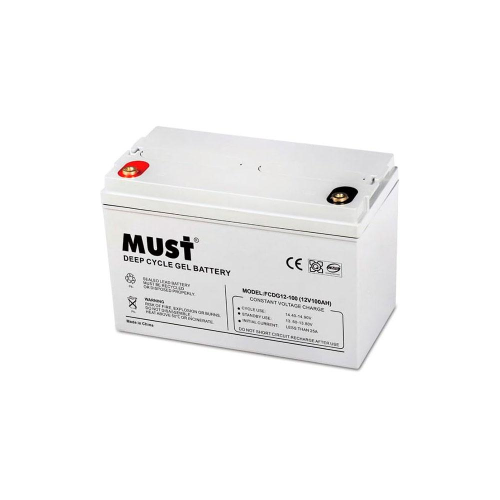 Аккумуляторная батарея GEL Must FCDG12-100 12 V 100 Ah (330 x 220 x 170), 28 kg