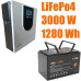 Комплект резервного живлення LiFePO4 1280 Wh + Інвертор SY-3.2K12 3000Вт 80A