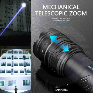 Фонарь YEMAO YM-G501-60W TG 60W, 1x18650, Power Bank, ЗУ Type-C, zoom, кейс