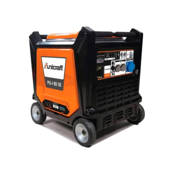 Генератор инверторный БЕНЗИНОВЫЙ UNICRAFT PG-I 80 SE, 7kW (7.5kW), однофазный, 220V, 50Hz, обьем 25л